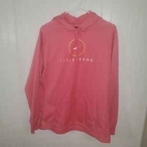 Ladies Nike Livestrong hoodie Large
